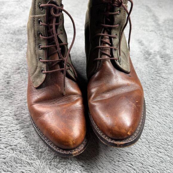 Cole Haan English Style Riding Boots Women's 6.5 B Canvas Leather 16" - Picture 7 of 8